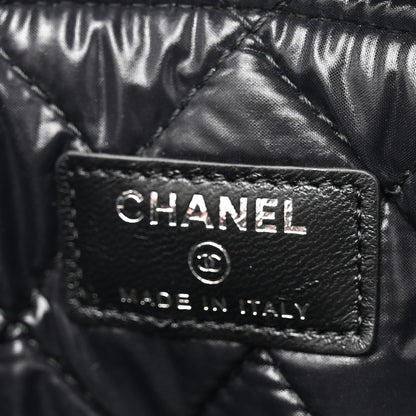 Chanel Patent Calfskin Quilted Large Cosmetic Case Black 6 of 8