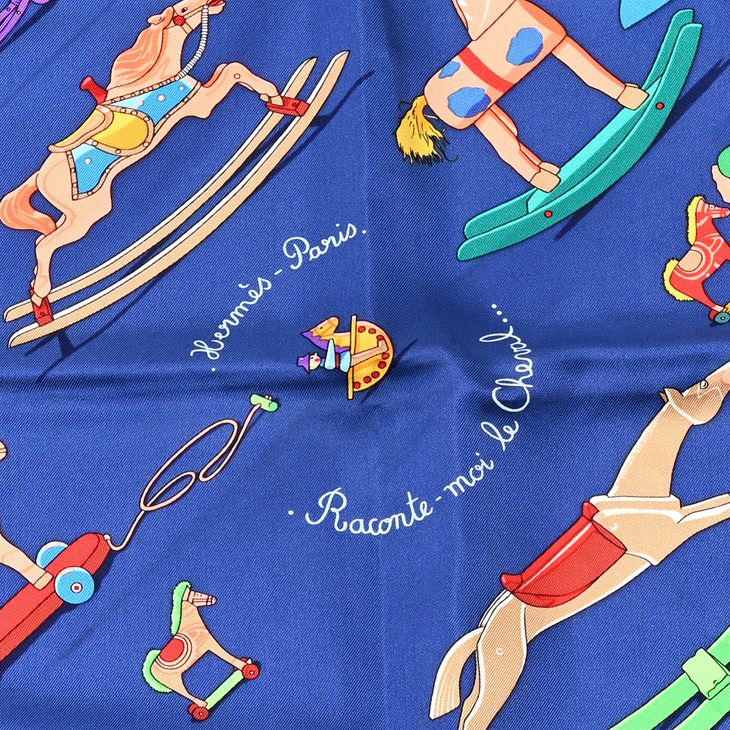 Hermes Silk Raconte Moi le Cheval Scarf 90 2 of 6