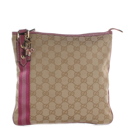 Gucci Monogram Web Jolicoeur Charms Messenger Pink Ebony 1 of 7