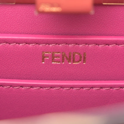 Fendi Shiny Nappa Petite Peekaboo I SEE U Satchel Magenta 6 of 10