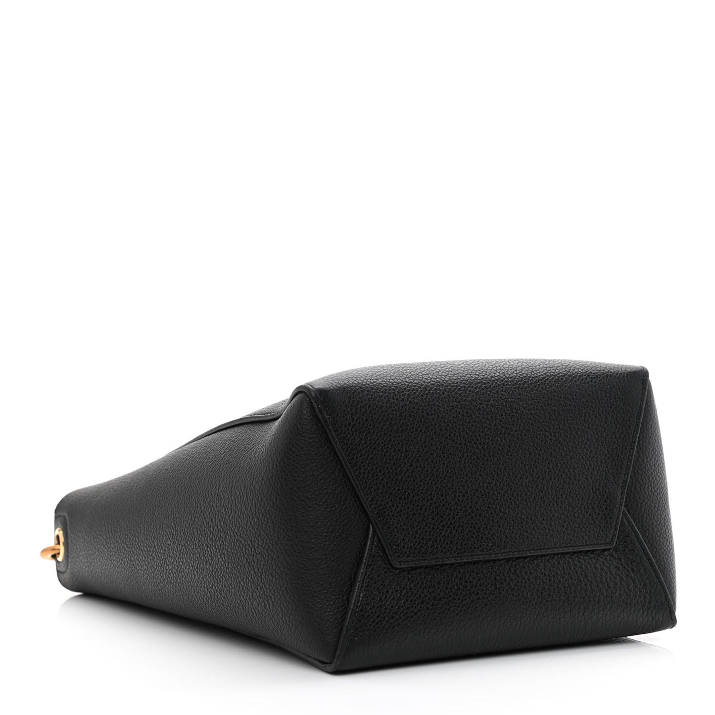 Soft Grained Calfskin Small Sangle Bucket Bag Black