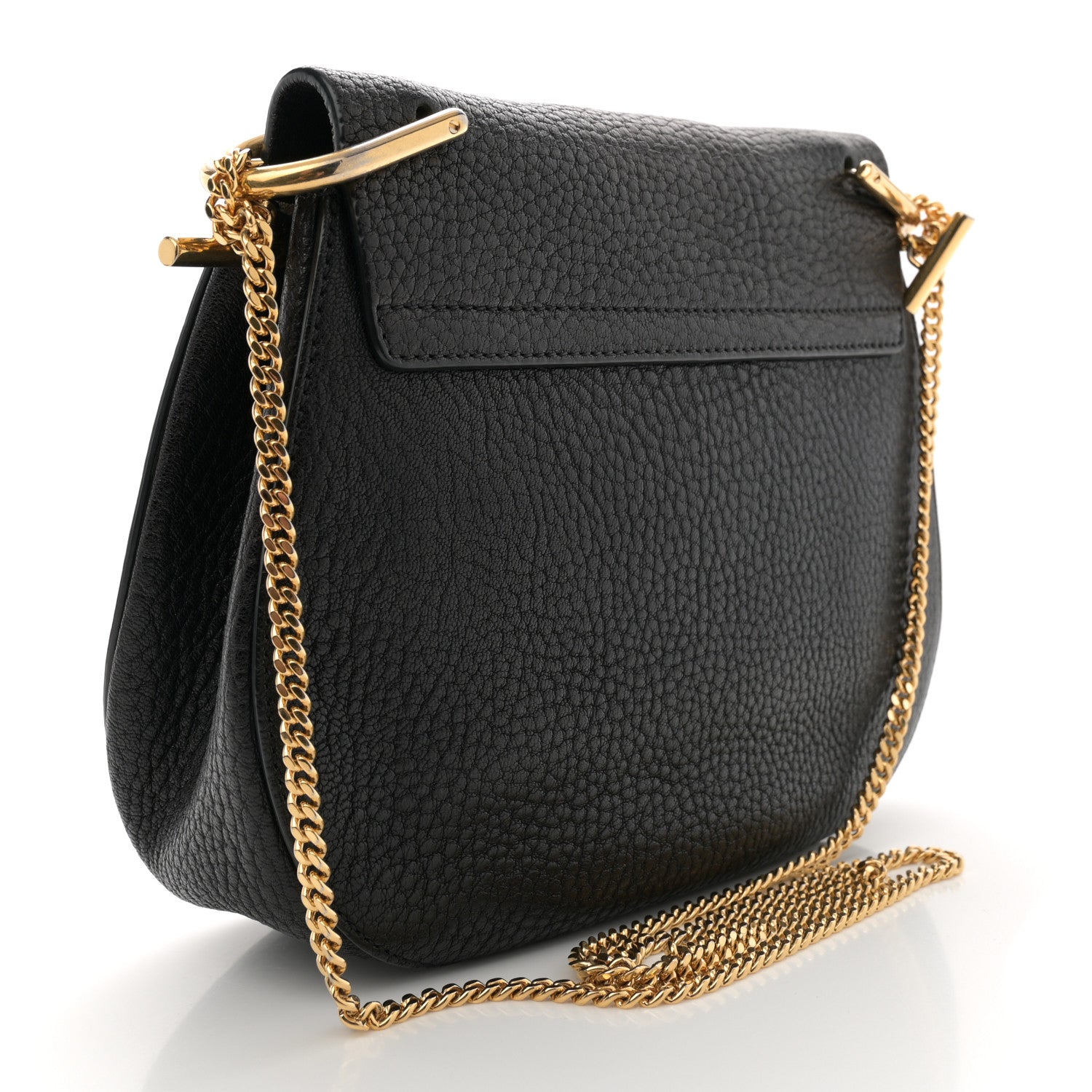 Chloe Grained Lambskin Drew Shoulder Bag Black 3 of 11