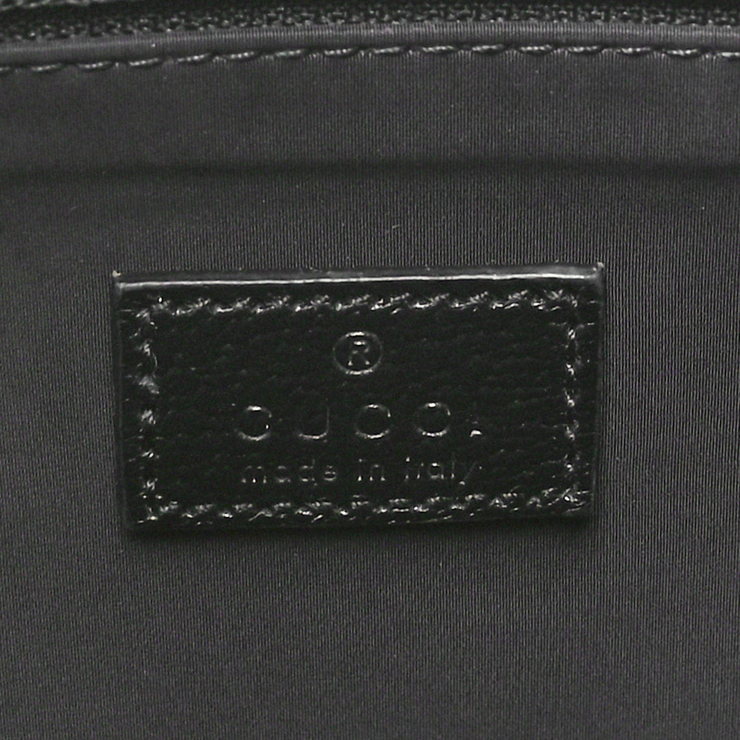 Crystal GG Monogram Web Tote Black