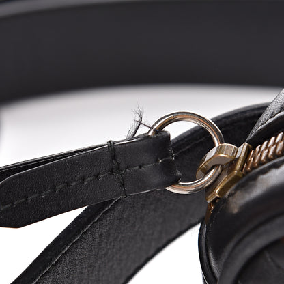Gucci Calfskin Matelasse GG Marmont Belt Bag 85 34 Black 10 of 13