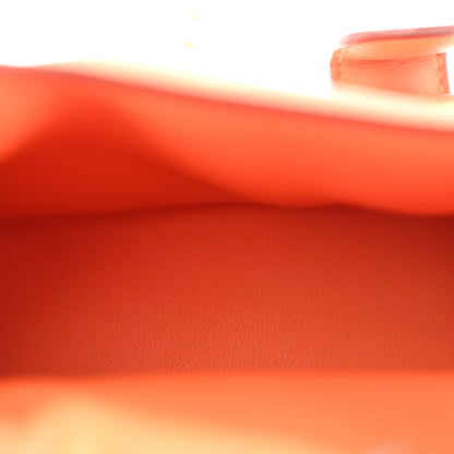 Hermes Swift Quelle Idole Kelly Doll Handbag Orange Rose Sakura 5 of 10