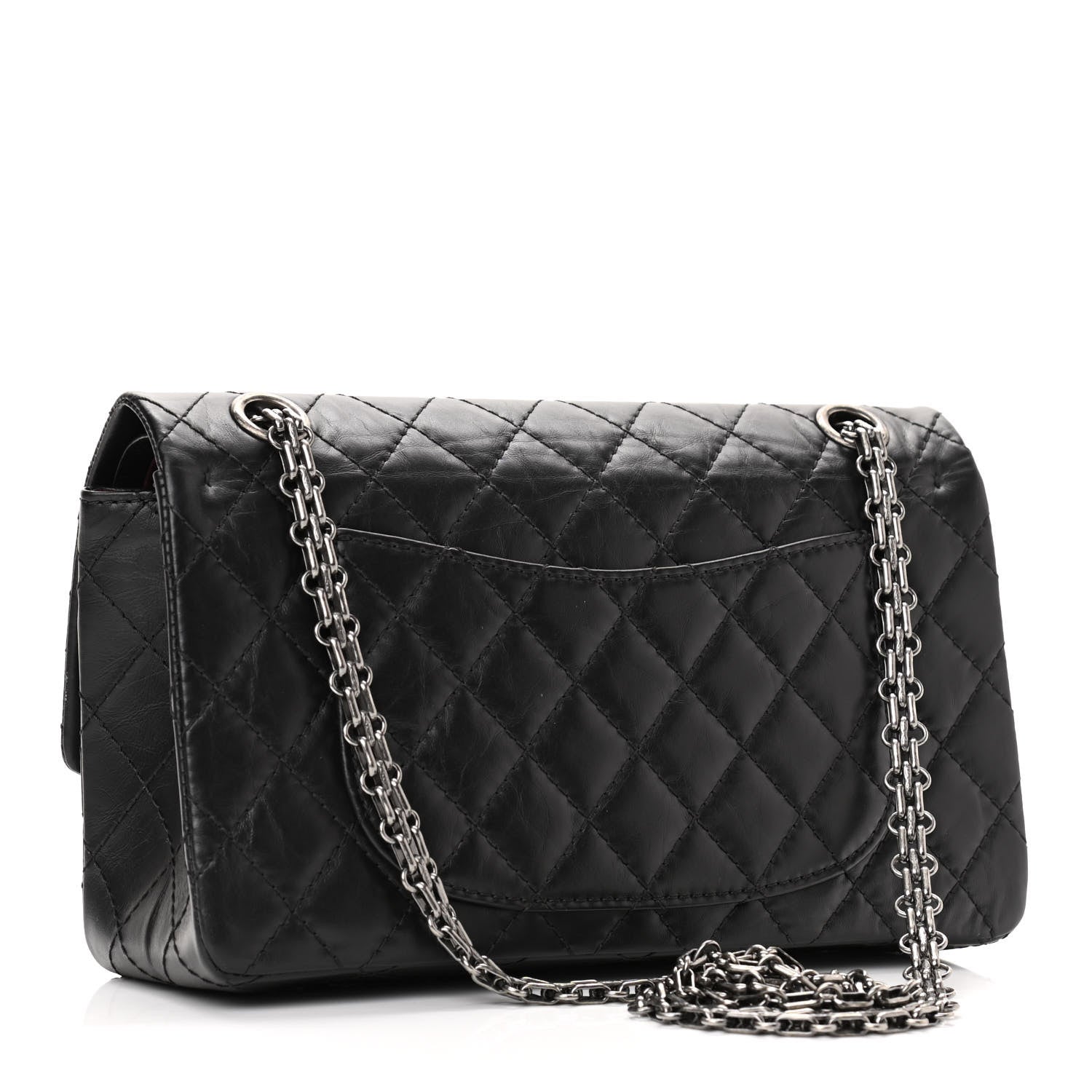 Chanel Aged Calfskin Quilted 2.55 Reissue 225 Flap Black 3 of 10