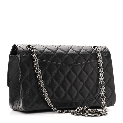 Chanel Aged Calfskin Quilted 2.55 Reissue 225 Flap Black 3 of 10