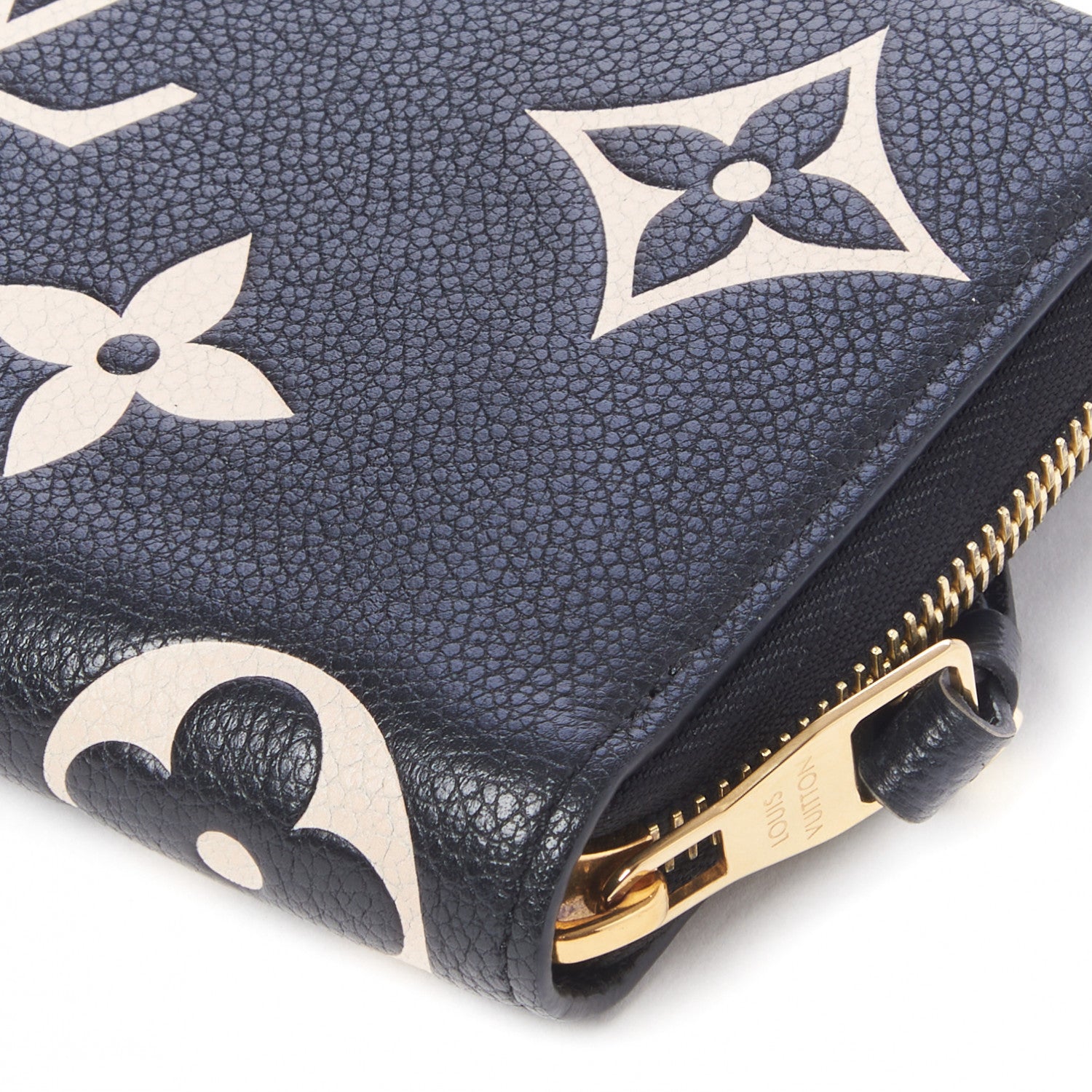 Louis Vuitton Empreinte Monogram Giant Zippy Wallet Black Beige 5 of 8