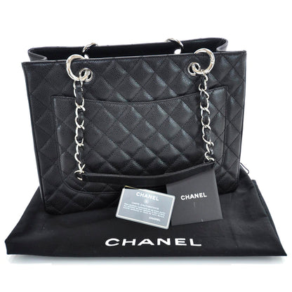 Chanel Caviar Quilted Grand Shopping Tote GST Black 10 of 10