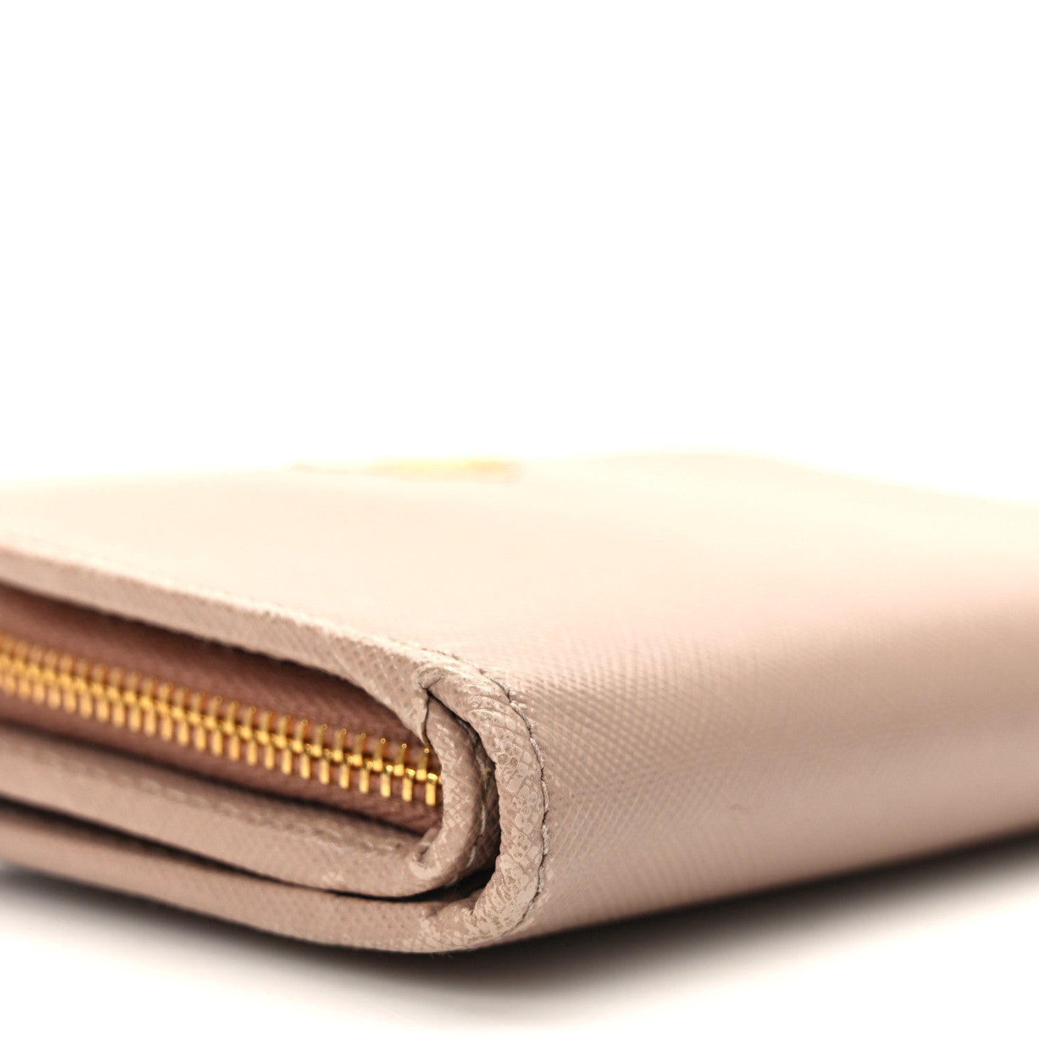 Prada Saffiano Metal Compact Zip Around Wallet Cammeo 6 of 10