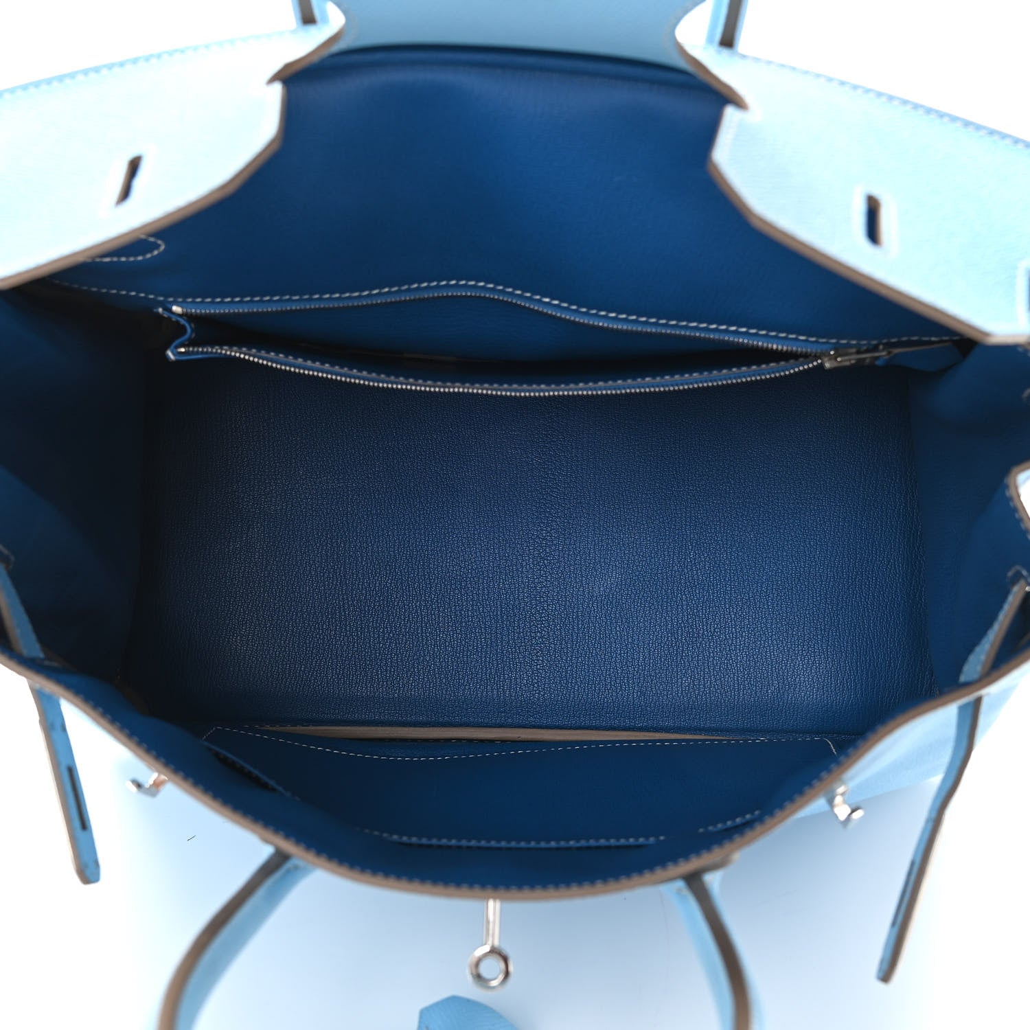 Hermes Epsom Candy Birkin 35 Celeste Mykonos 5 of 11