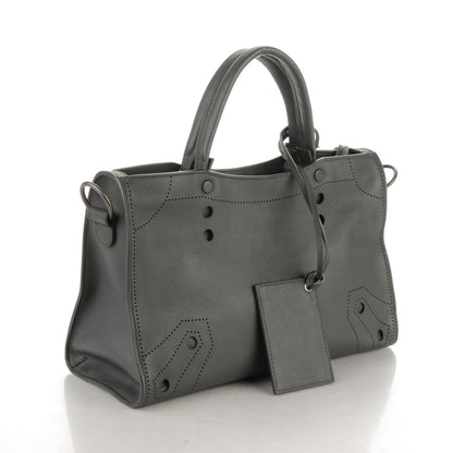 Balenciaga Veau Soyeux Perforated Blackout Hardware S City Gris Fossile 5 of 8