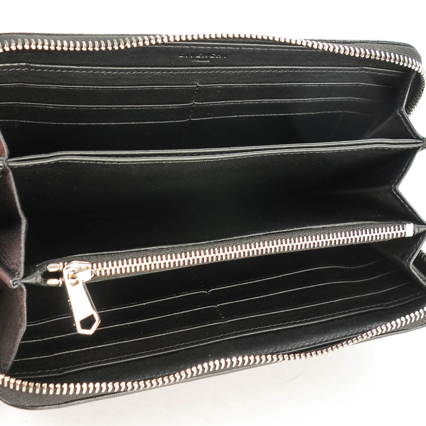 Sugar Goatskin Pandora Zip Around Wallet Black