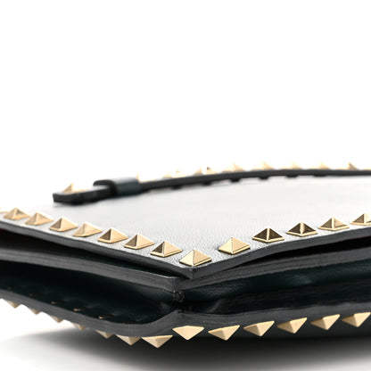 Valentino Garavani Nappa Rockstud Wristlet Clutch Jungle 9 of 10