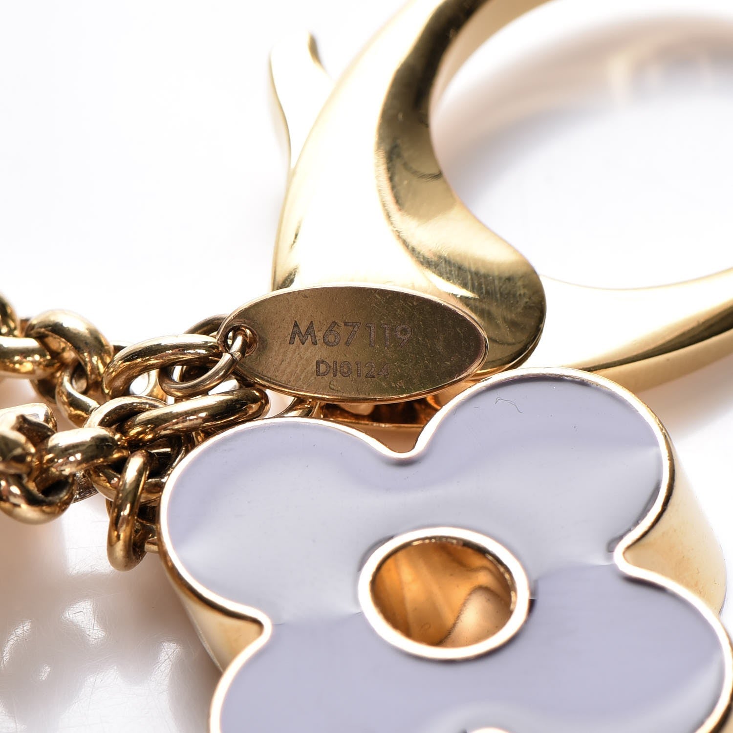 Louis Vuitton Fleur De Monogram Bag Charm Dore 5 of 5