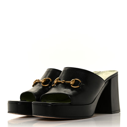 Gucci Granada Kid Houdan Platform Slide Sandals 39.5 Black 3 of 8