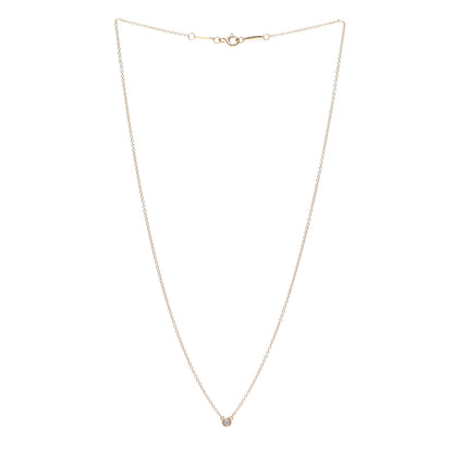 Tiffany 18K Yellow Gold Diamond .05ct Elsa Peretti Diamonds by the Yard Pendant Necklace 3 of 6