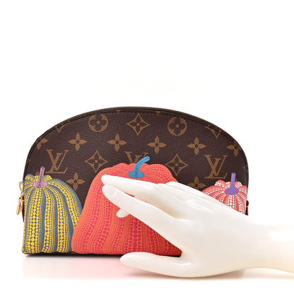 Louis Vuitton LV X YK Monogram Printed Kusama Pumpkin Cosmetic Pouch 2 of 8