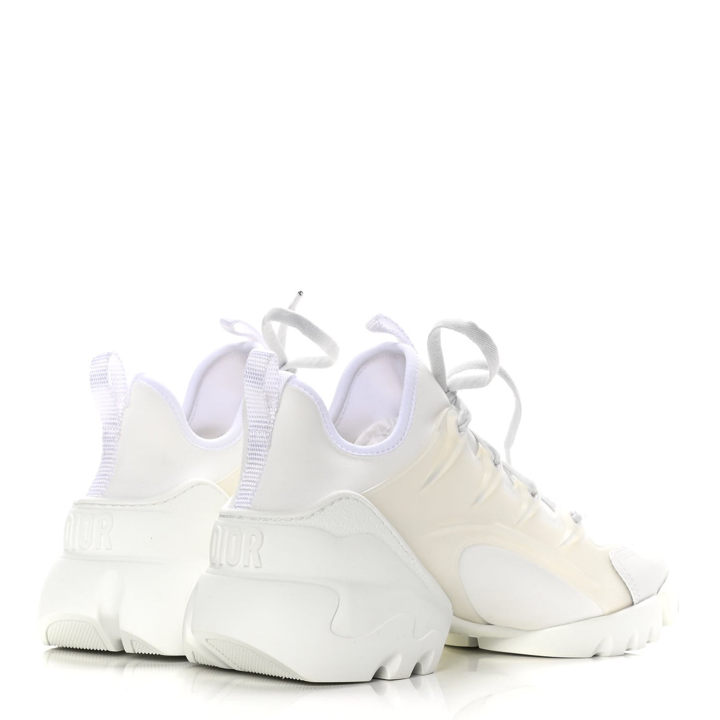 Technical Fabric Rubber Womens D-Connect Sneakers 39 White