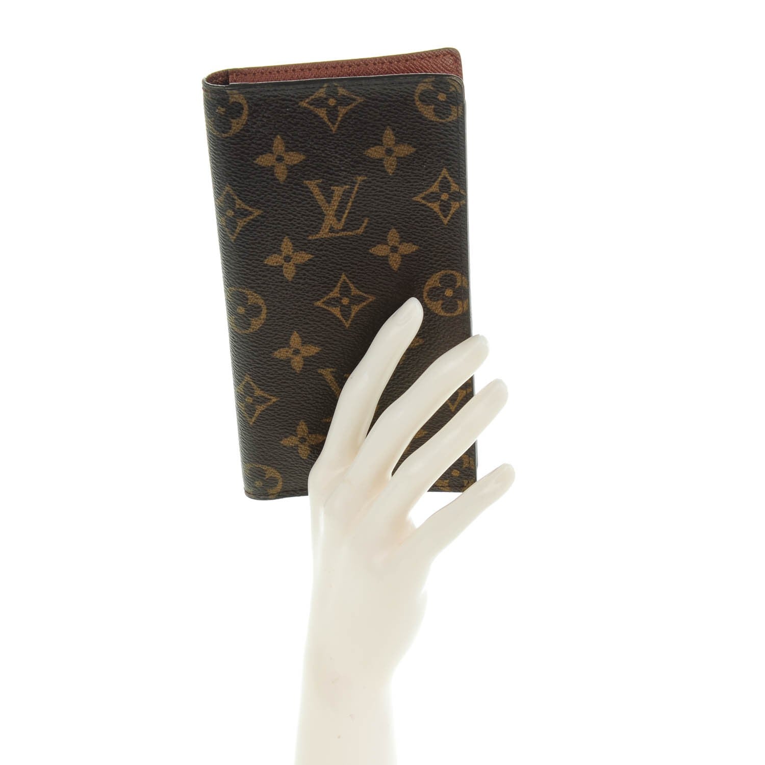 Louis Vuitton Monogram Porte Valeurs Checkbook Wallet 2 of 7