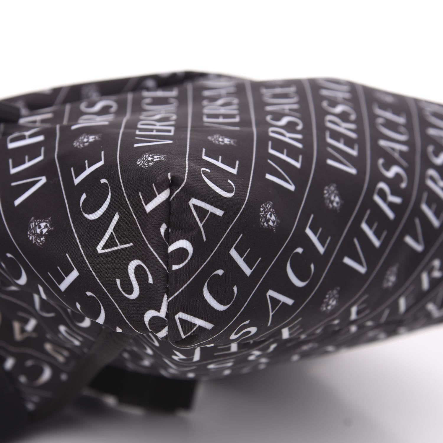 Versace Nylon Logo Belt Bag Black White 6 of 8