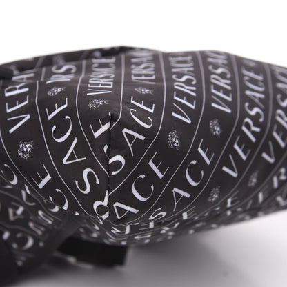 Versace Nylon Logo Belt Bag Black White 6 of 8