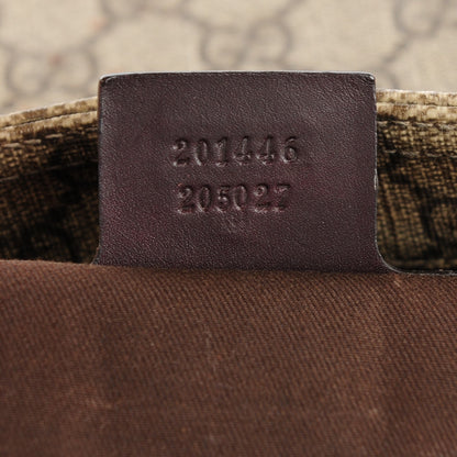 Gucci GG Plus Monogram Large Flat Messenger Bag Beige Brown 7 of 8