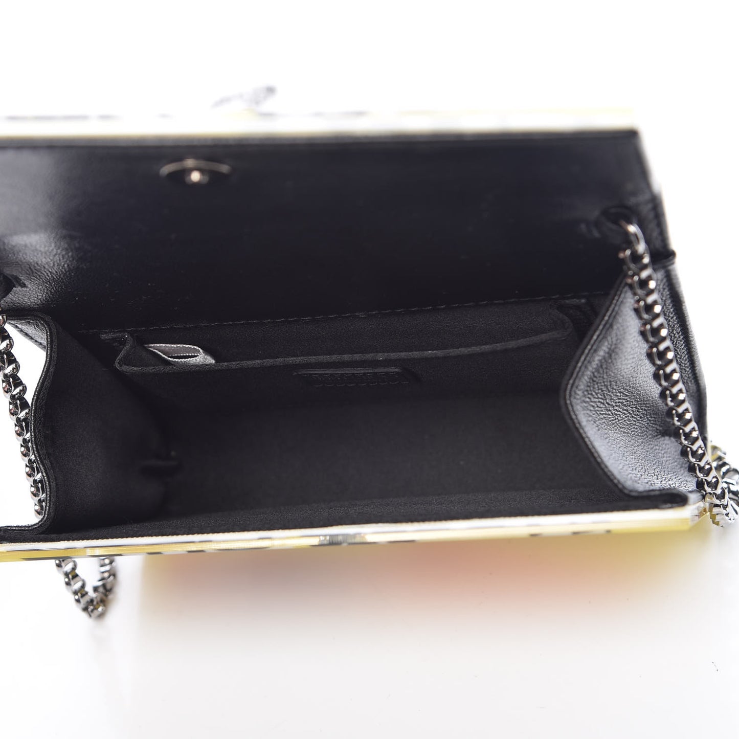 Acrylic You Are What You Wear Candy Clutch Yellow Multi