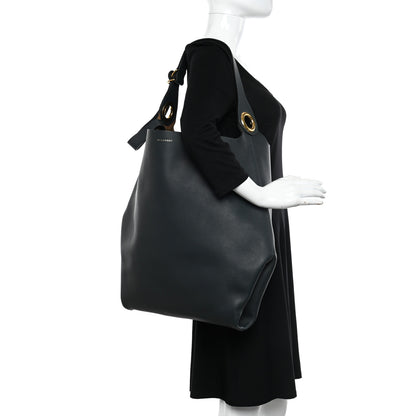 Burberry Calfskin Medium Grommet Hobo Dark Emerald 2 of 11