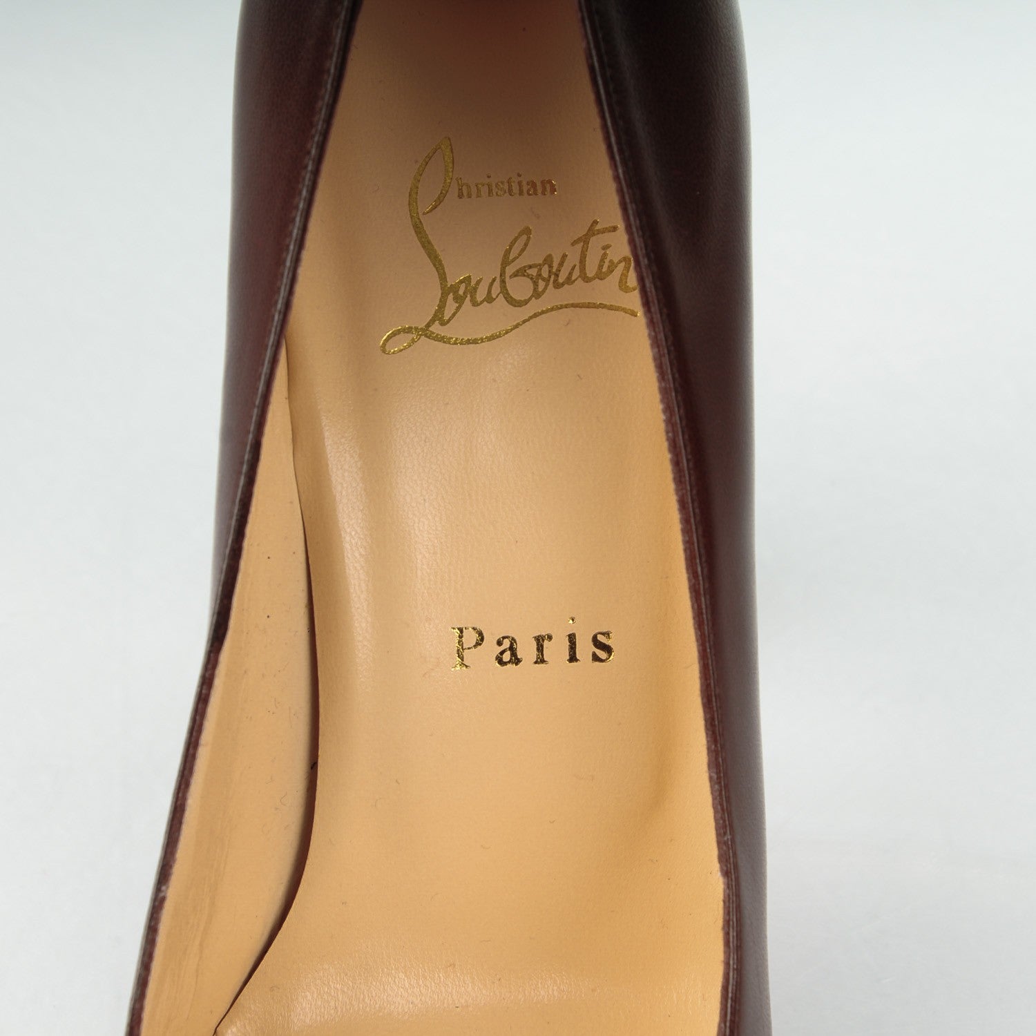 Christian Louboutin Kid Leather Grapi 120 Platform Pumps 38 Havane 7 of 7