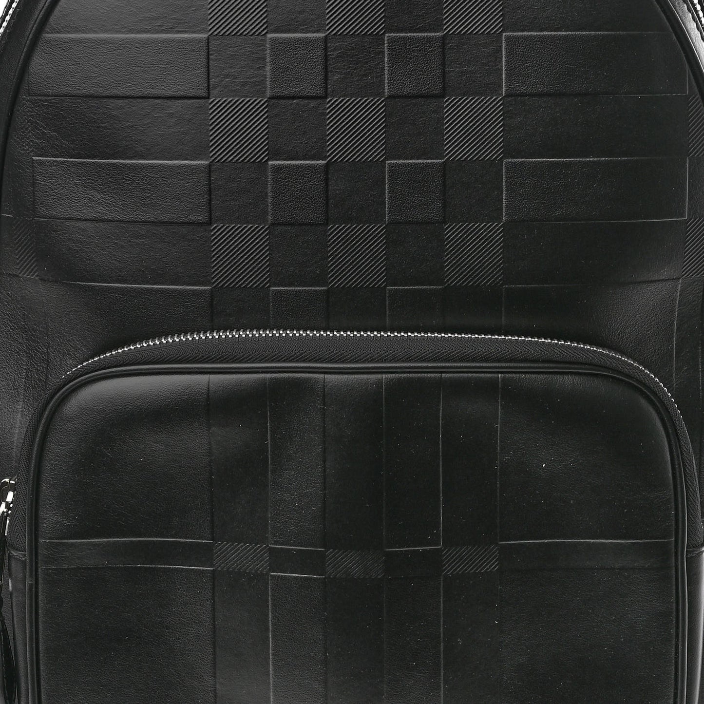 Embossed London Check Logo Rocco Backpack Charcoal