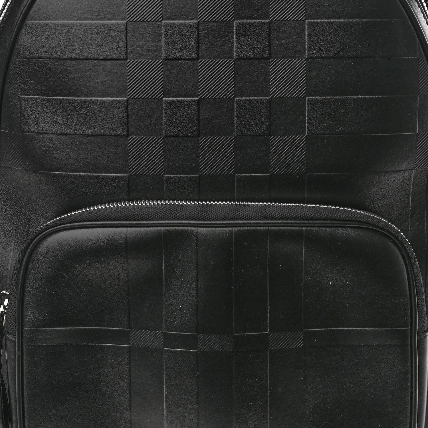 Burberry Embossed London Check Logo Rocco Backpack Charcoal 8 of 10
