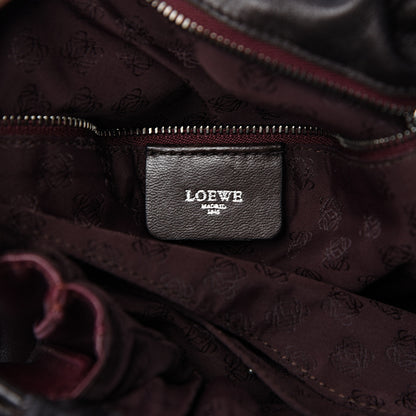 Loewe Nappa Small Flamenco Shoulder Bag Wine 5 of 13