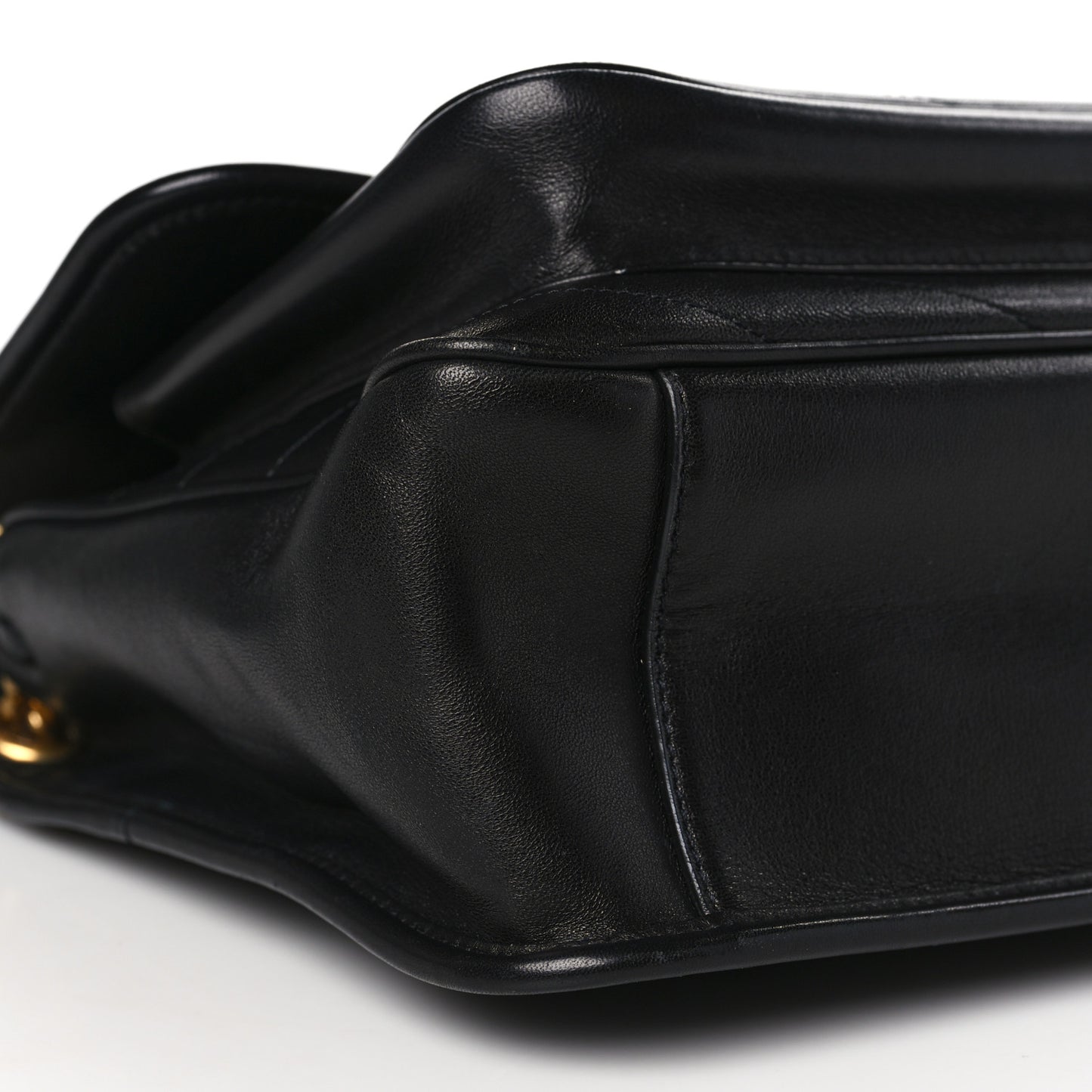Lambskin Matelasse Monogram Medium Niki Chain Satchel Black