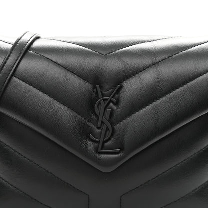 Saint Laurent Calfskin Y Quilted Monogram Toy Loulou Crossbody Bag Black 8 of 8