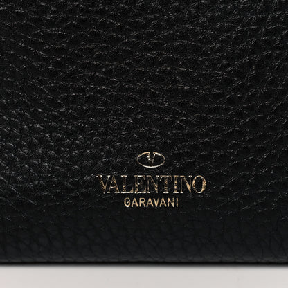 Valentino Garavani Pebbled Calfskin Mini Rockstud Crossbody Bag Black 9 of 14
