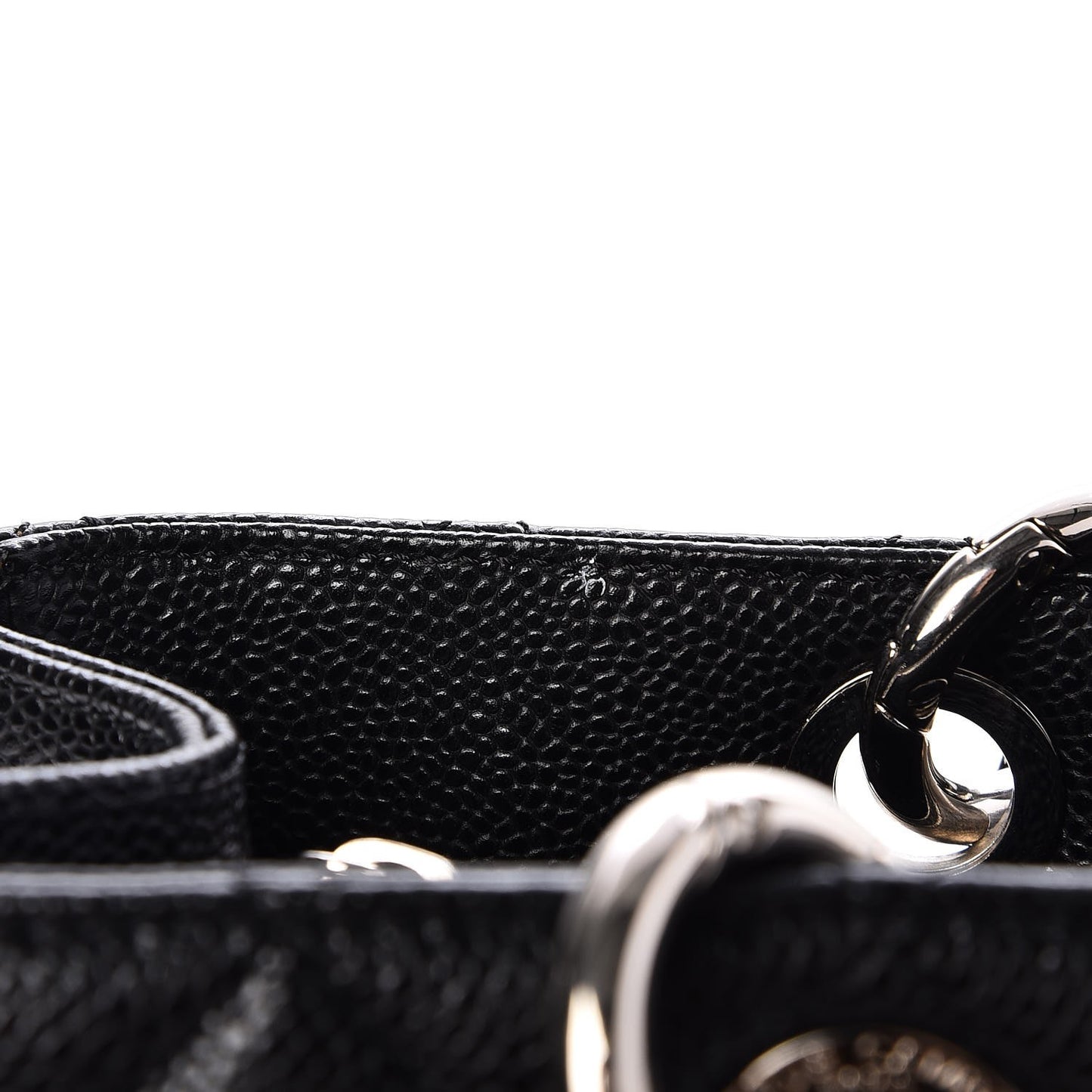 Caviar Quilted Grand Shopping Tote GST Black