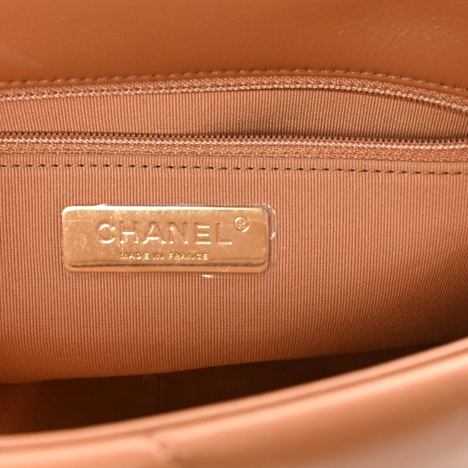 Chanel Lambskin Quilted Medium Chanel 19 Flap Brown 6 of 10
