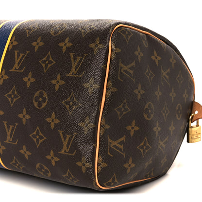 Louis Vuitton Monogram My LV Heritage Speedy 30 Blue Marine Yellow 12 of 12