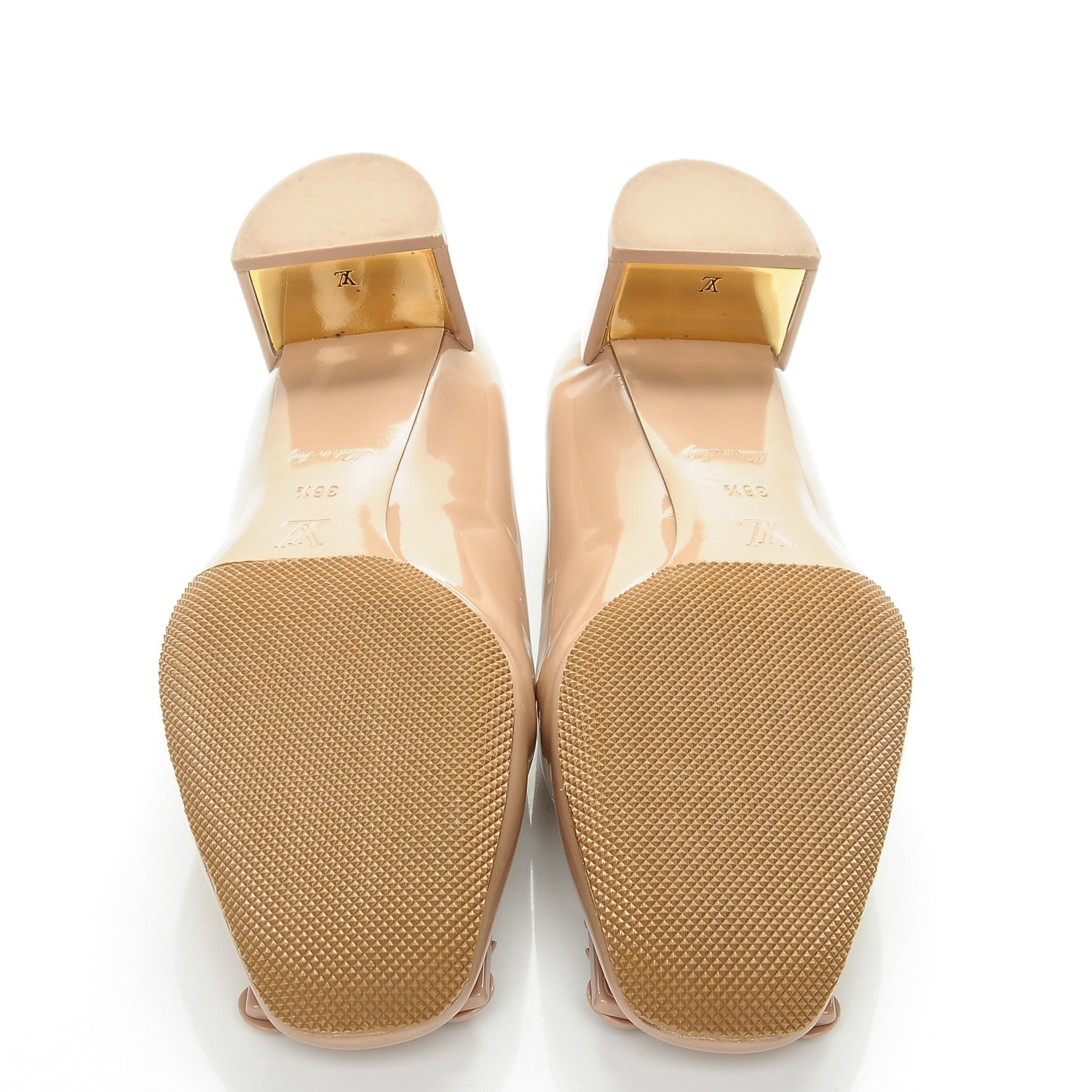 Louis Vuitton Patent Calfskin Loafer Heels 38.5 5 of 8