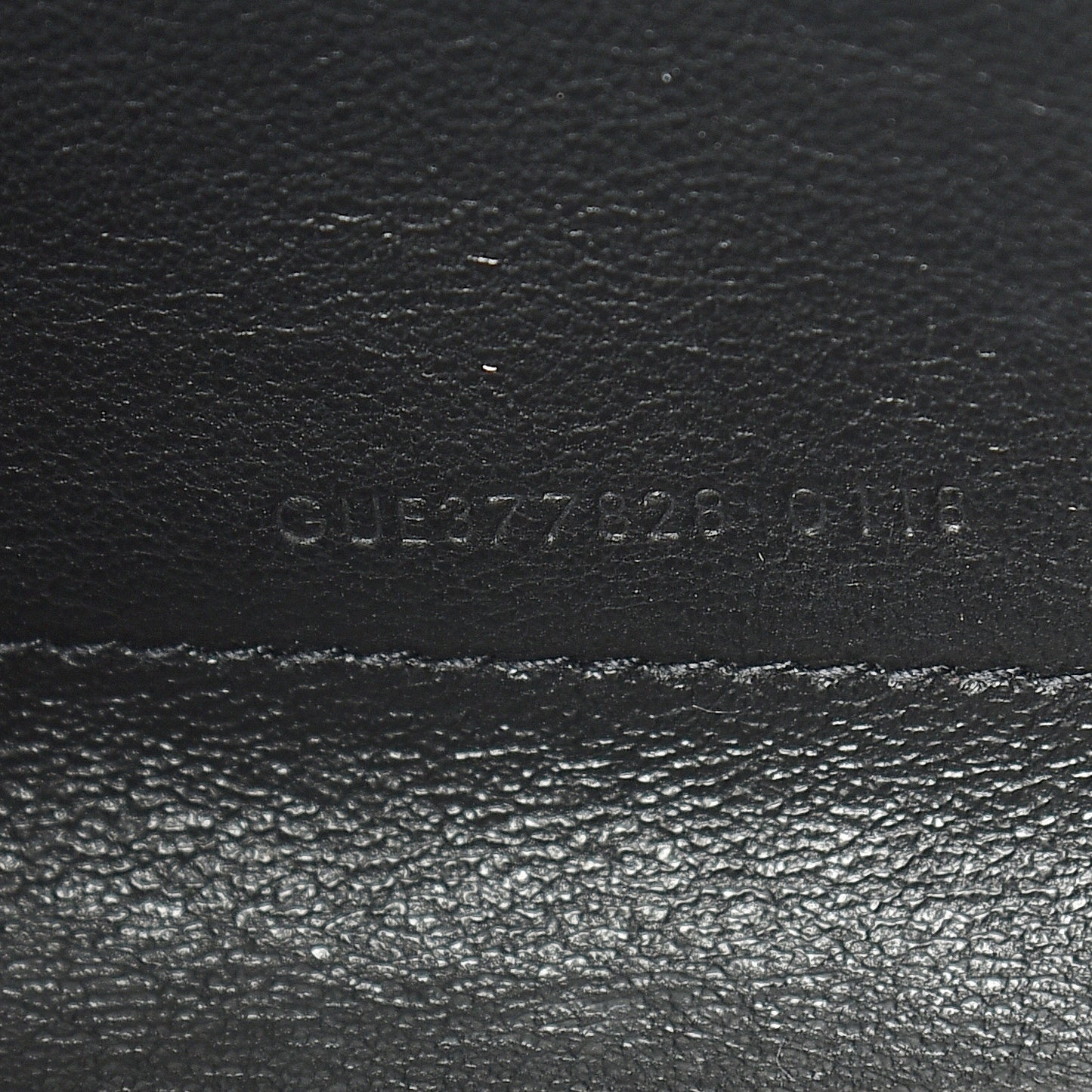 Grain De Poudre Matelasse Chevron Monogram Chain Wallet Black