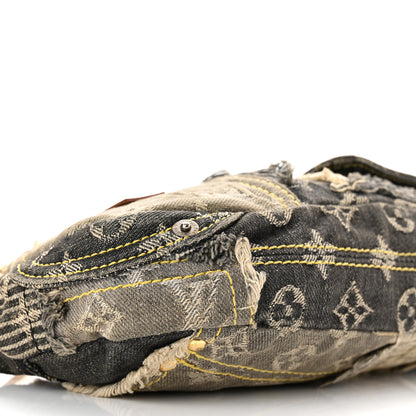 Louis Vuitton Denim Patchwork Pouchy Grey 8 of 9