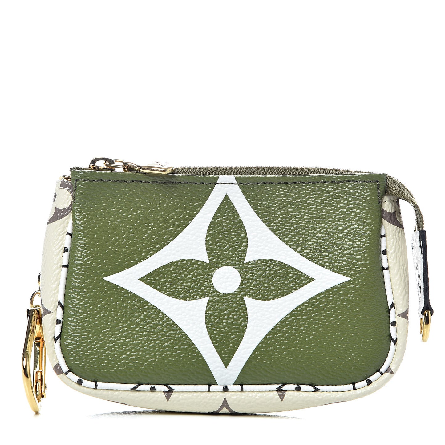 Monogram Giant Micro Pochette Accessories Kaki White
