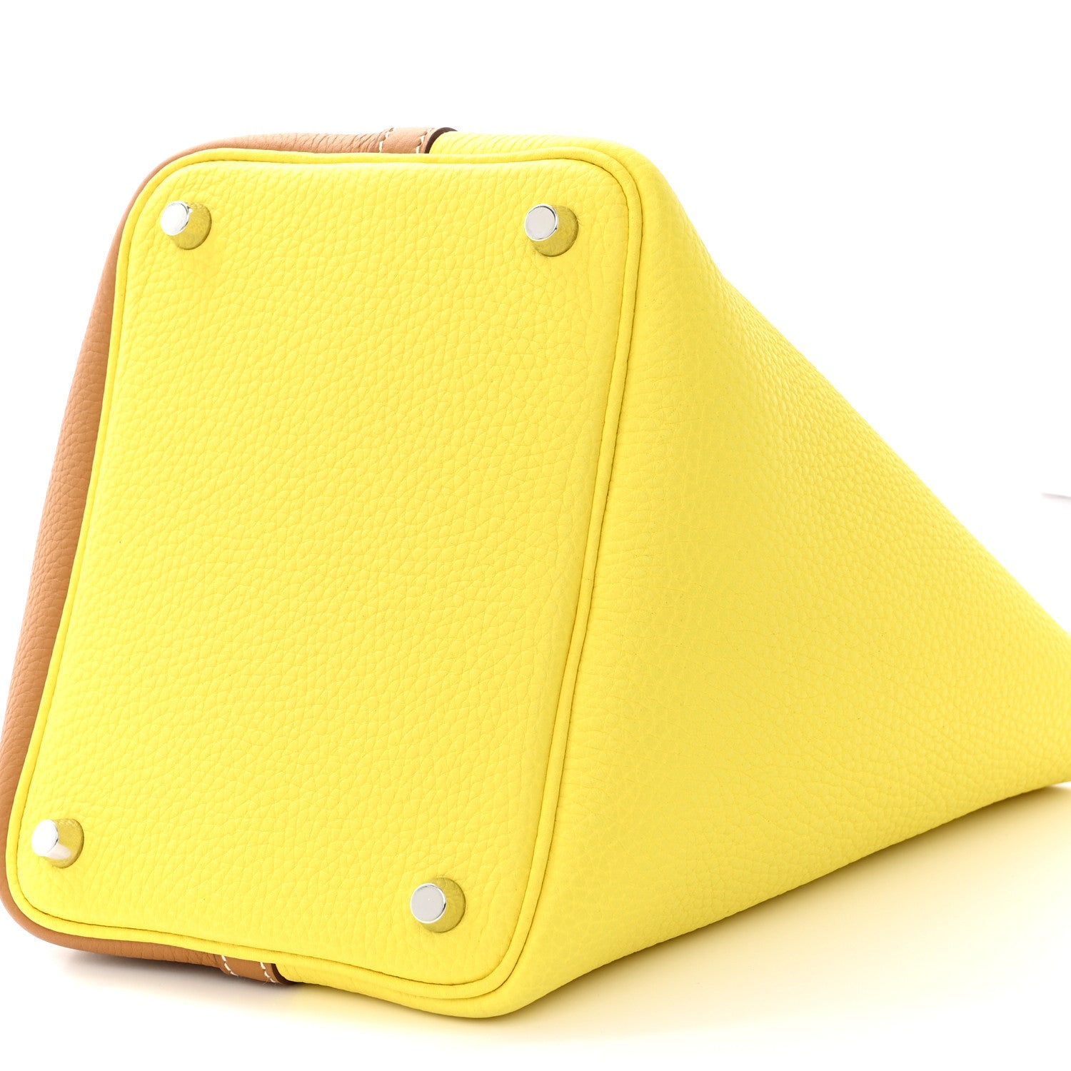 Hermes Taurillon Clemence Casaque Picotin Lock 18 PM Lime Sesame 10 of 11
