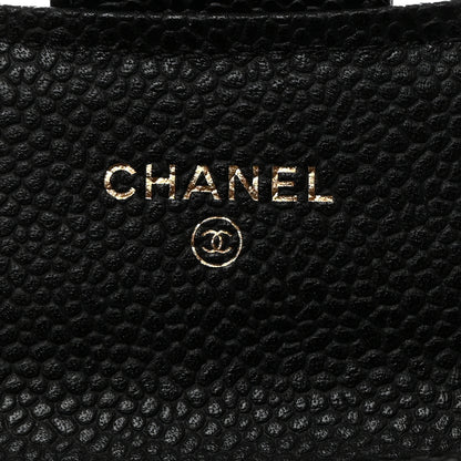 Chanel Caviar Quilted Flap Card Holder Wallet Black 6 of 8