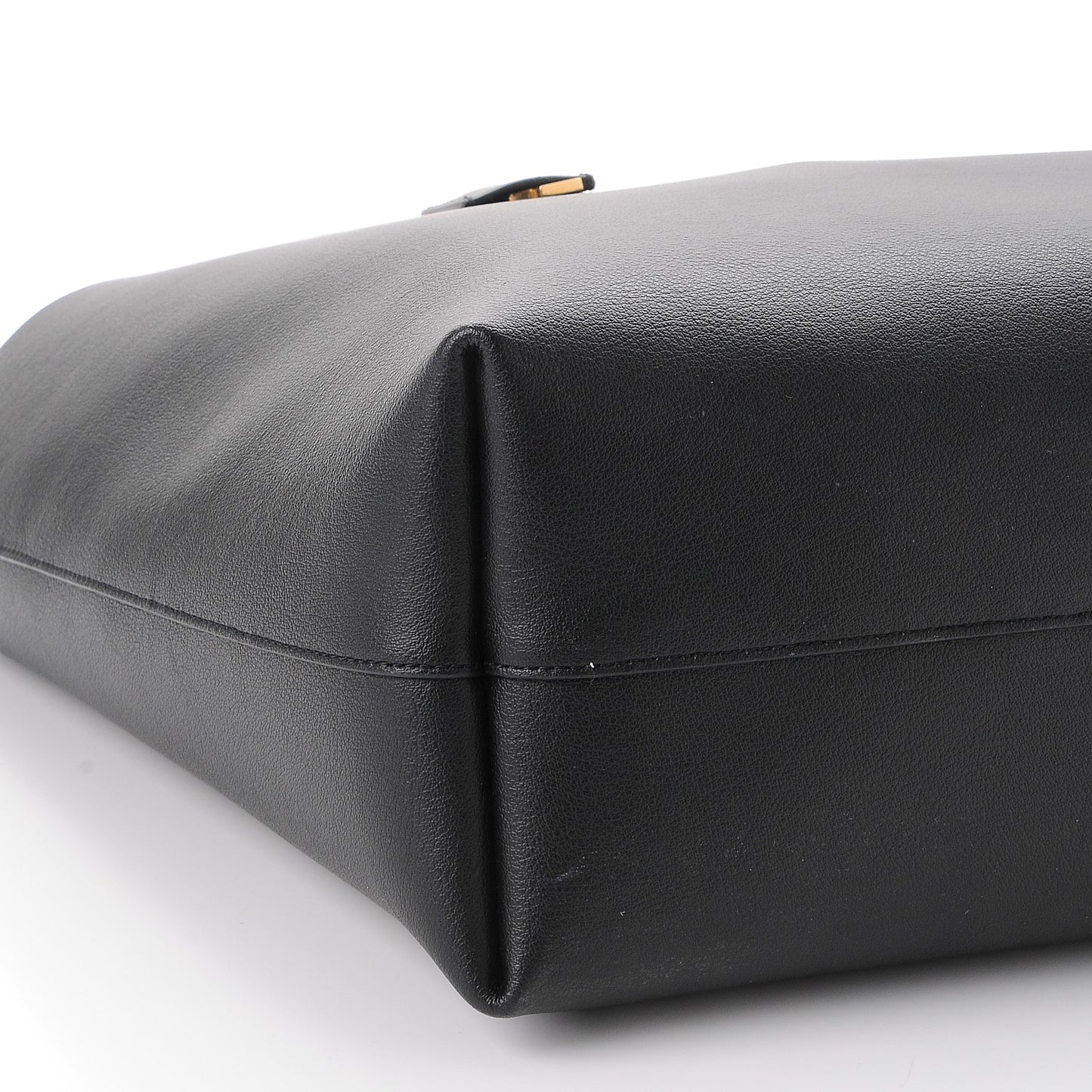 Calfskin Large Shopping Tote Black