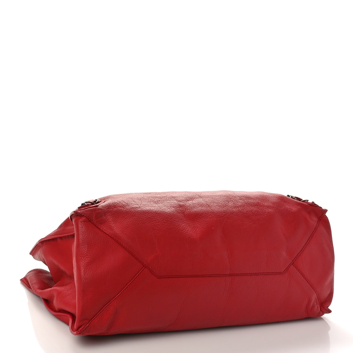 Balenciaga Veau Souple Papier A4 Zip Around Tote Rouge 4 of 10