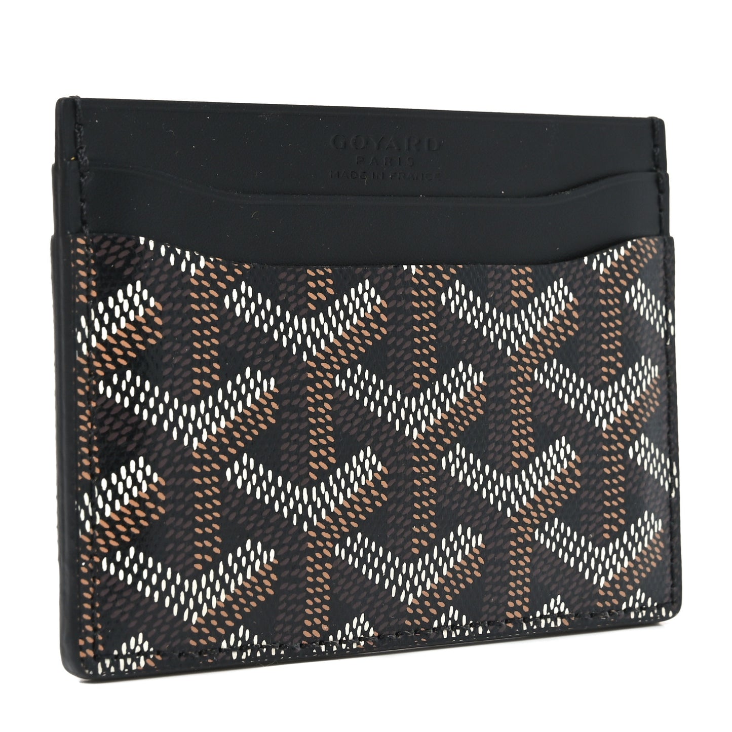 Goyardine Saint Sulpice Card Holder Black