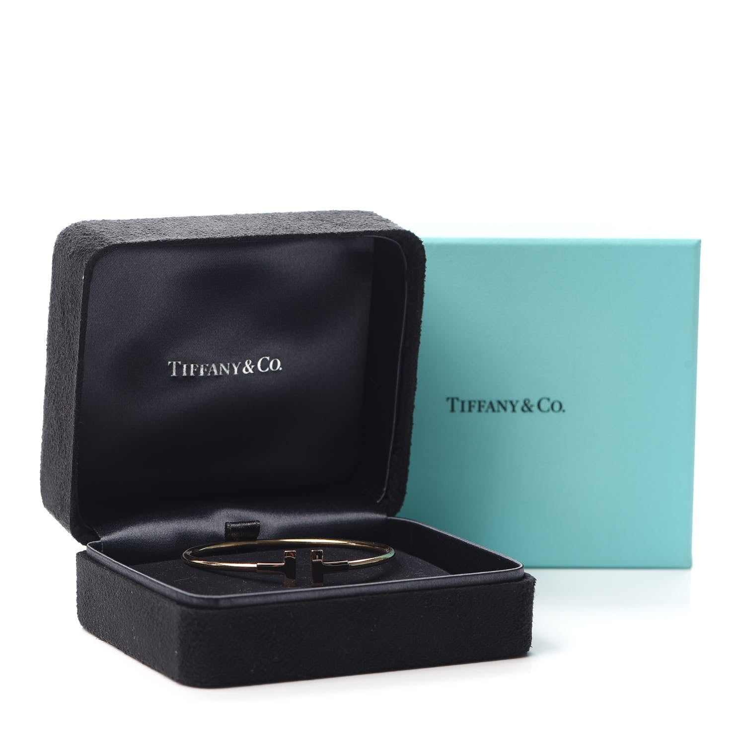 Tiffany 18K Yellow Gold T Wire Bracelet 5 of 5