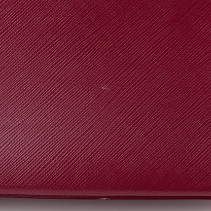 Salvatore Ferragamo Saffiano Sandrine Shoulder Bag Wine 10 of 15